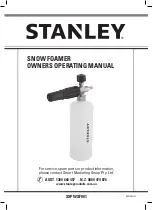 Предварительный просмотр 1 страницы Stanley SXPWSF001 Owner'S Operating Manual