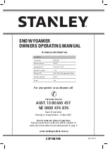 Предварительный просмотр 8 страницы Stanley SXPWSF001 Owner'S Operating Manual