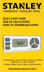 Stanley TIMERMAX DIGISLIM TWIN 28426 Quick Start Manual preview