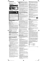 Preview for 2 page of Stanley TL350RS Instruction Manual