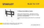 Предварительный просмотр 1 страницы Stanley TLS-120T Installation Manual