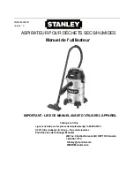 Preview for 15 page of Stanley WET / DRY VACUUM Owner'S Manual