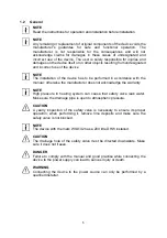 Preview for 5 page of Stanley WSL141 Manual For Installation, Operation And Maintenance