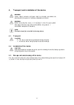 Preview for 9 page of Stanley WSL141 Manual For Installation, Operation And Maintenance