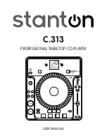 Stanton C.313 User Manual preview