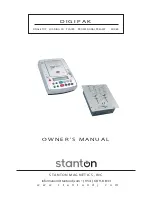 Предварительный просмотр 1 страницы Stanton DIGIPAK S-250 Owner'S Manual