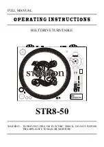 Stanton STR8-50 Operating Instructions Manual preview