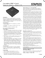 Предварительный просмотр 2 страницы Staples 3-Port HDMI User Manual