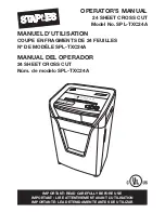 Staples SPL-TXC24A Operator'S Manual preview