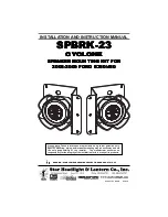 Star Headlight & Lantern Cyclone SPBRK-23 Installation And Instruction Manual preview