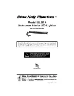 Preview for 1 page of Star Headlight & Lantern Star Half Phantom ULB14 Installation Manual