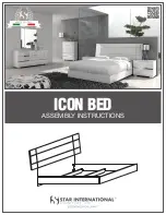 Preview for 1 page of STAR INTERNATIONAL FURNITURE ICON BED Assembly Instructions