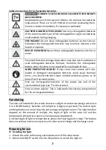 Preview for 4 page of Star-Light YSD50013 Instruction Manual & Safety Notes