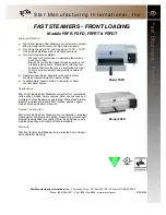 Star Manufacturing FSFD Specification Sheet preview