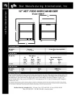 Preview for 2 page of Star Manufacturing Hot Food Merchandiser 18MCP Specification Sheet