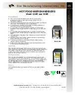 Preview for 1 page of Star Manufacturing Hot Food Merchandisers 12MC Specification Sheet