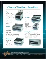 Preview for 3 page of Star Manufacturing Star-Max Countertop Cooking Equipment Brochure