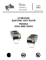 Star Max 502A Installation And Operating Instructions Manual preview