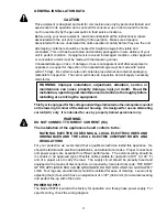 Preview for 3 page of Star Max 530FD SERIES Installation And Operation Instructions Manual