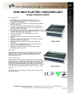 Star Max Star-Max Electric Char-Broilers 5124CD Specifications preview