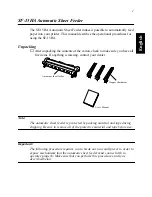 Preview for 5 page of Star Micronics Automatic Sheet Feeder SF-15HA User Manual