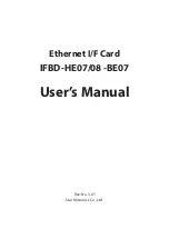 Preview for 1 page of Star Micronics IFBD-BE07 User Manual