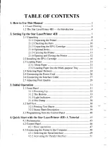 Preview for 4 page of Star Micronics LaserPrinter 4III Operation Manual