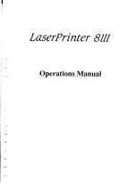 Preview for 1 page of Star Micronics LaserPrinter 8III Operation Manual