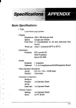 Preview for 117 page of Star Micronics LaserPrinter 8III Operation Manual