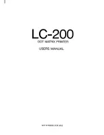 Preview for 2 page of Star Micronics LC-200 User Manual