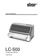 Star Micronics LC-500 User Manual preview