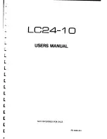 Star Micronics LC24-10 User Manual preview