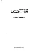 Star Micronics LC24-15 User Manual preview