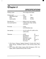 Предварительный просмотр 128 страницы Star Micronics LC24-200 Colour User Manual