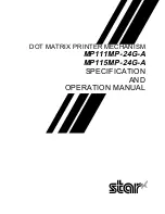 Star Micronics MP111MP-24G-A Operation Manual preview