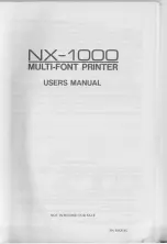 Preview for 3 page of Star Micronics NX-1000 User Manual