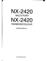 Star Micronics NX-2420 Colour User Manual предпросмотр