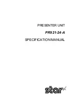 Star Micronics PR921-24-A Specification Manual preview