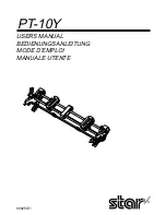 Preview for 1 page of Star Micronics PT-10Y User Manual