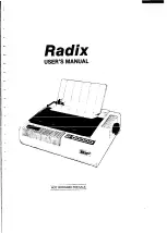 Preview for 1 page of Star Micronics Radix User Manual