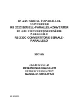 Star Micronics RS 232C Serial to Parallel Converter SPC-8K User Manual предпросмотр