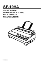 Star Micronics SF-10HA User Manual preview