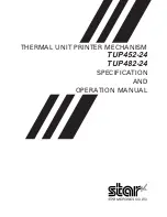 Star Micronics TUP452-24 Specification And Operation Manual preview
