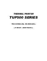 Star Micronics TUP500 series Technical Manual preview