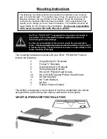 Предварительный просмотр 3 страницы Star Phantom ULB42 Installation And Instruction Manual