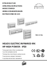 Star Progetti HELIOS HP1/10 Operating Instructions Manual preview