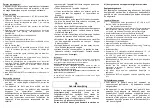 Preview for 3 page of STAR TEC ST 103 Operating Instructions And Safety Manual