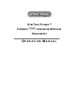 STAR TRAC FITNESS E-Series MYE Operation Manual предпросмотр