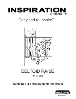 Star Trac Inspiration Strength IP-S4306 Installation Instructions Manual предпросмотр