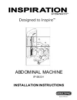 Star Trac INSPIRATION STRENGTH IP-S6331 Installation Instructions Manual предпросмотр